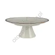 COTTAGE CREAM patera na nóżce 21,5 cm - Alumina Bogucice - 2
