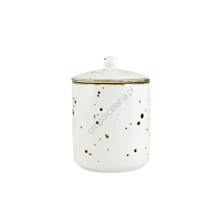 COTTAGE WHITE POJEMNIK Z POKRYWKĄ 14 x 10,5 cm - Alumina Bogucice