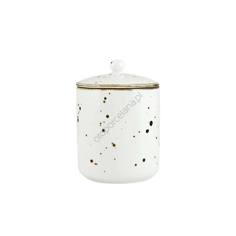 COTTAGE WHITE POJEMNIK Z POKRYWKĄ 14 x 10,5 cm - Alumina Bogucice