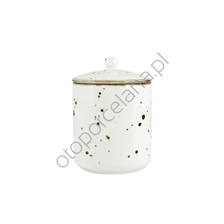 COTTAGE WHITE POJEMNIK Z POKRYWKĄ 14 x 10,5 cm - Alumina Bogucice