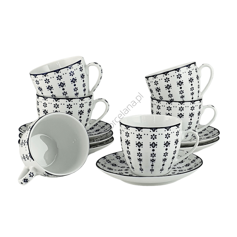 FLISTY zestaw 6 filiżanek kawa linea- Bogucice