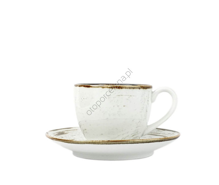 NOSTALGIA WHITE FILIŻANKA Z SPODKIEM 200 ml - Alumina Bogucice