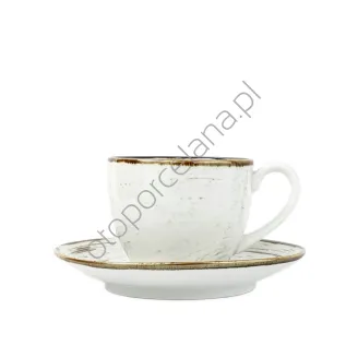 NOSTALGIA WHITE FILIŻANKA Z SPODKIEM 200 ml - Alumina Bogucice
