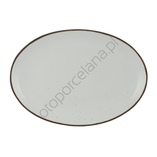 RUSTIC SNOW PÓŁMISEK OWALNY 31 cm AP102 - Alumina Bogucice