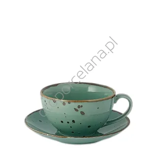COTTAGE TIFFANY FILIŻANKA JUMBO ZE SPODKIEM 450 ml - Alumina Bogucice