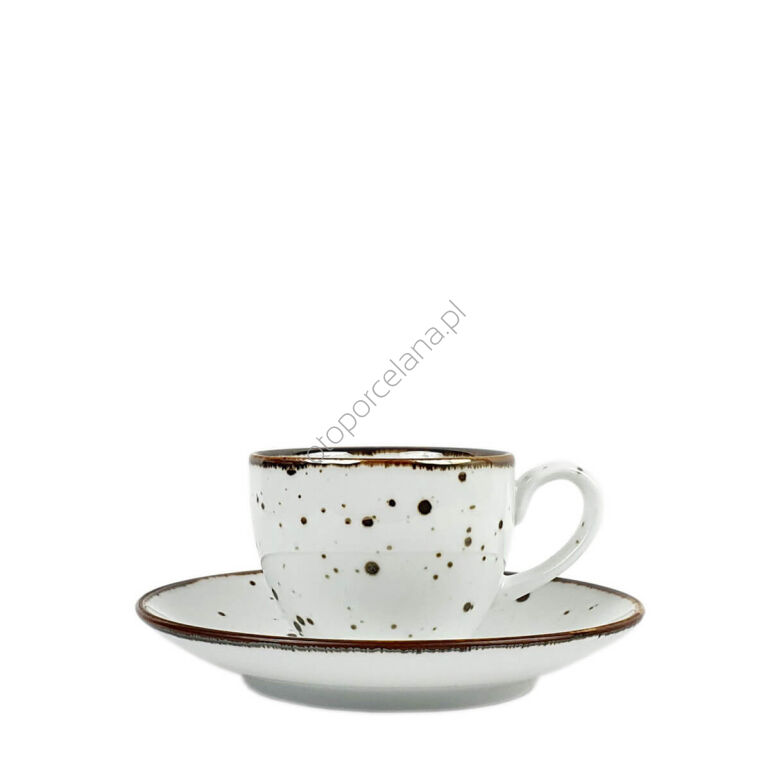 COTTAGE WHITE FILIŻANKA ZE SPODKIEM 200 ml - Alumina Bogucice