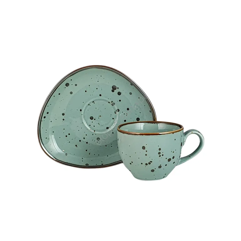 COTTAGE TIFFANY FILIŻANKA ZE SPODKIEM AQUA 200 ml - Alumina Bogucice